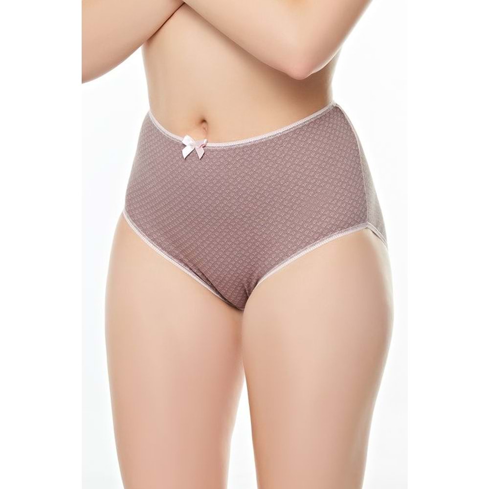 Belinay 0282 Kadın Yüksek Bel Bato Külot 4lü Paket Desenli XL