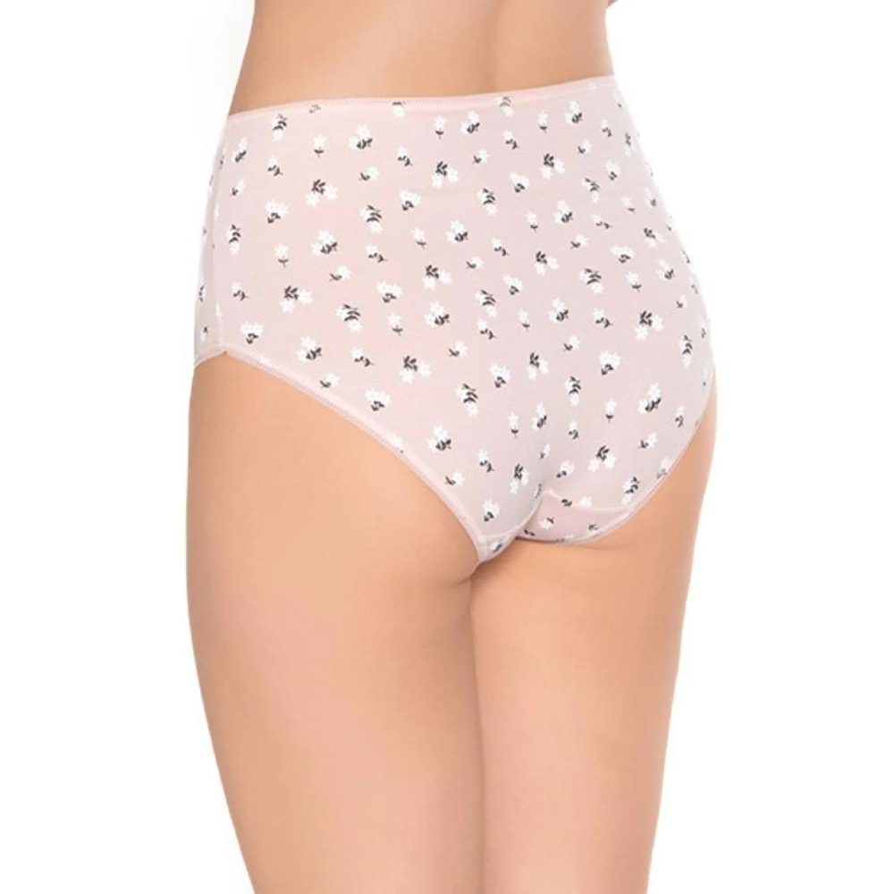 Belinay 3514 Kadın Yüksek Bel Bato Külot 4lü Paket Desenli XL