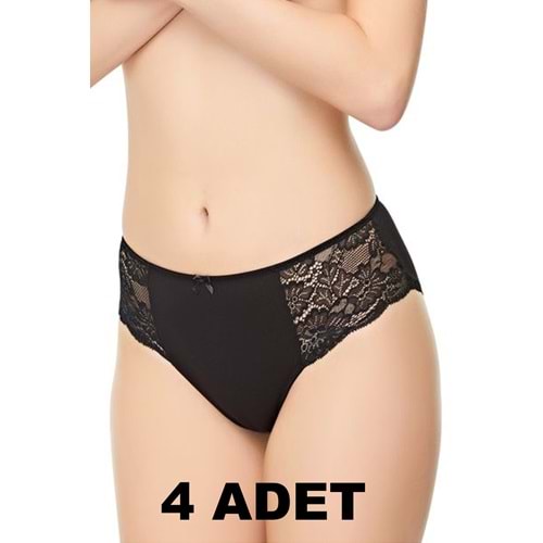 Belinay 4 Adet 0240 Yanları Dantelli Kadın Külot
