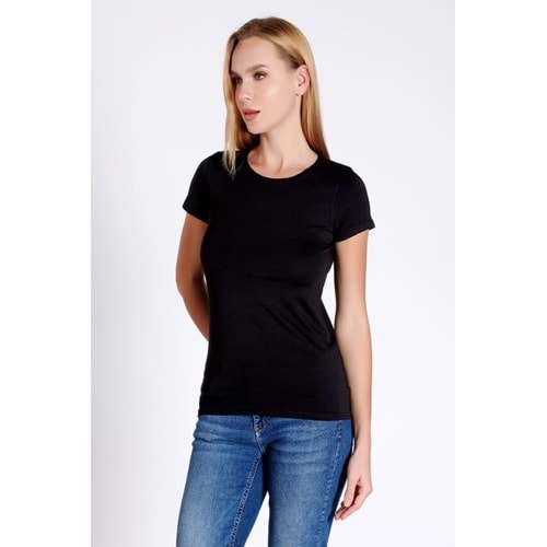 Belinay 0884 Kadın Modal Kısa Kollu Body