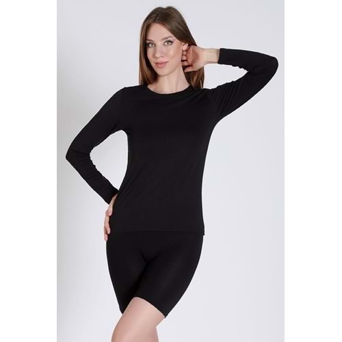 Belinay 0902 Kadın Modal Uzun Kollu Body