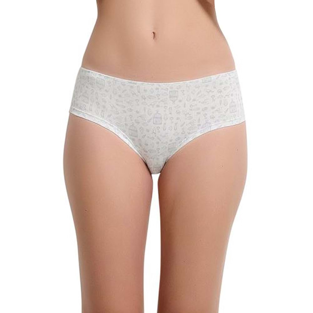 Belinay 0209 Kadın Külot 6lı Paket Desenli S
