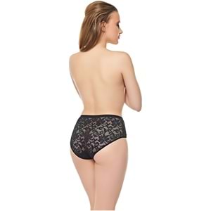 Belinay 0251 Bayan Dantel Detaylı Külot Siyah M