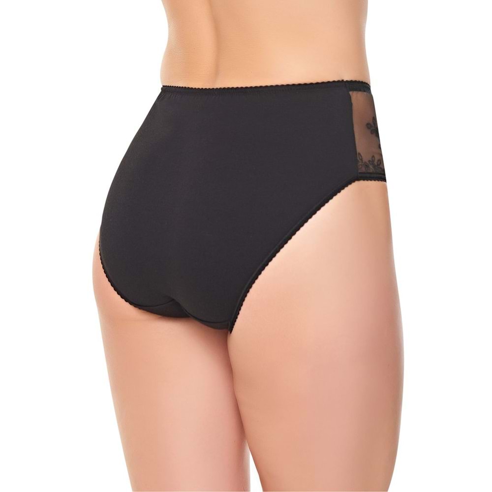 Belinay 0284 Dantelli Kadın Külot Siyah XL