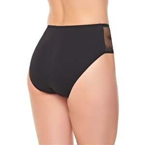 Belinay 0284 Dantelli Kadın Külot Siyah XL