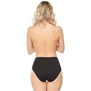 Belinay 0285 Yüksek Bel Kadın Külot Siyah XXL