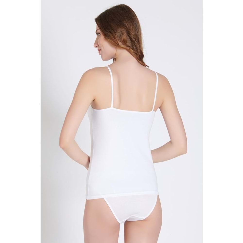 Belinay 0749 Dantelli Bayan Atlet Beyaz XL