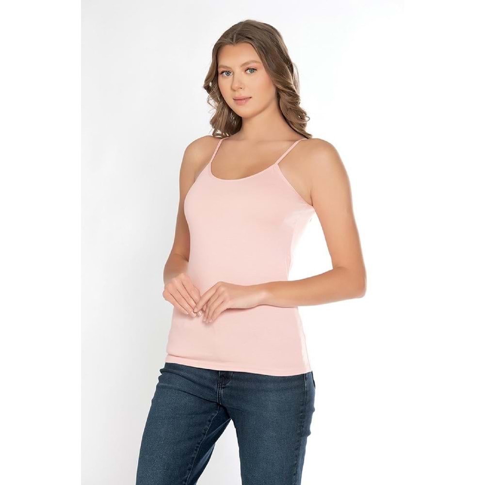 Belinay 0821 İp Askılı Bayan Atlet Pudra S