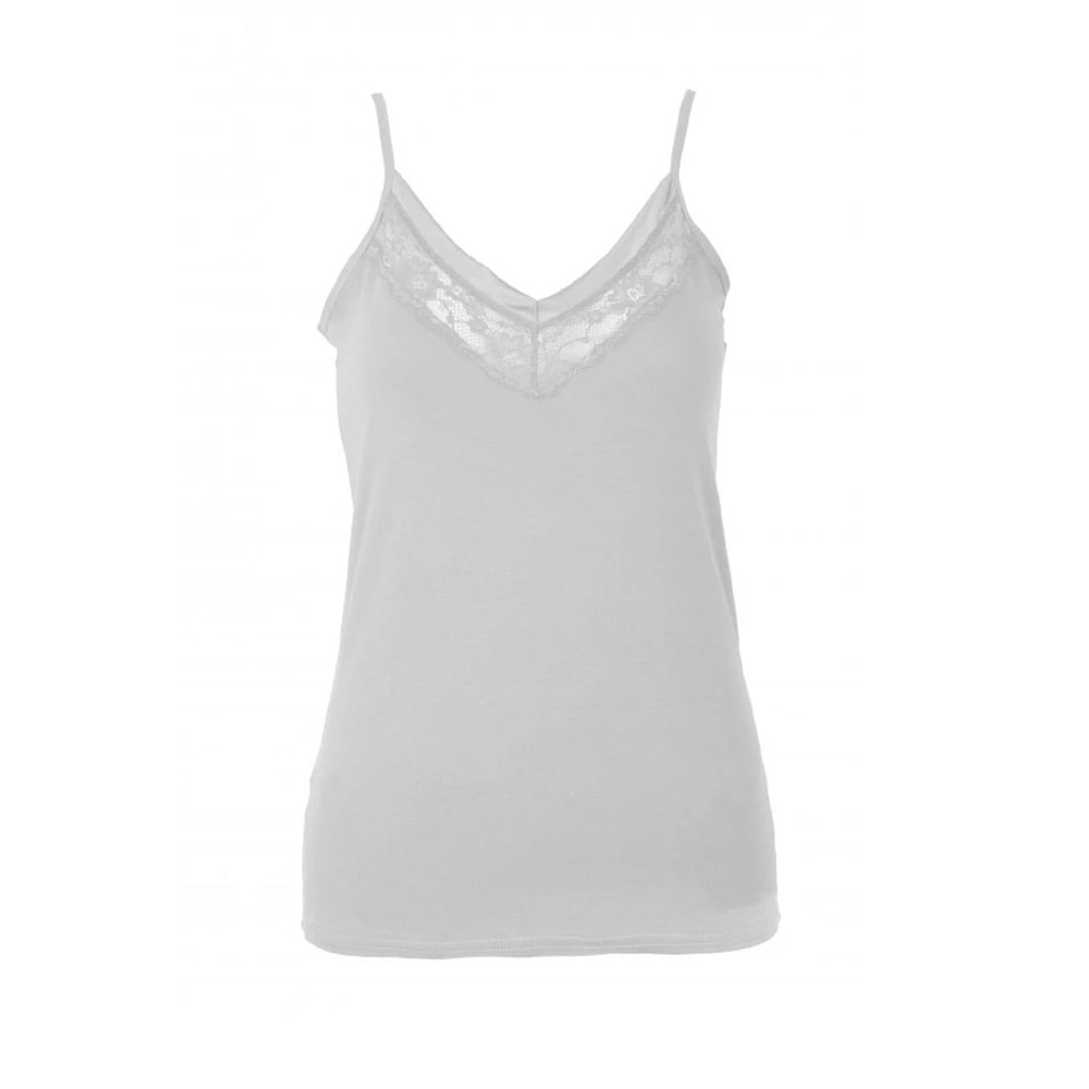 Belinay 1134 Dantelli İp Askılı Atlet Vizon M